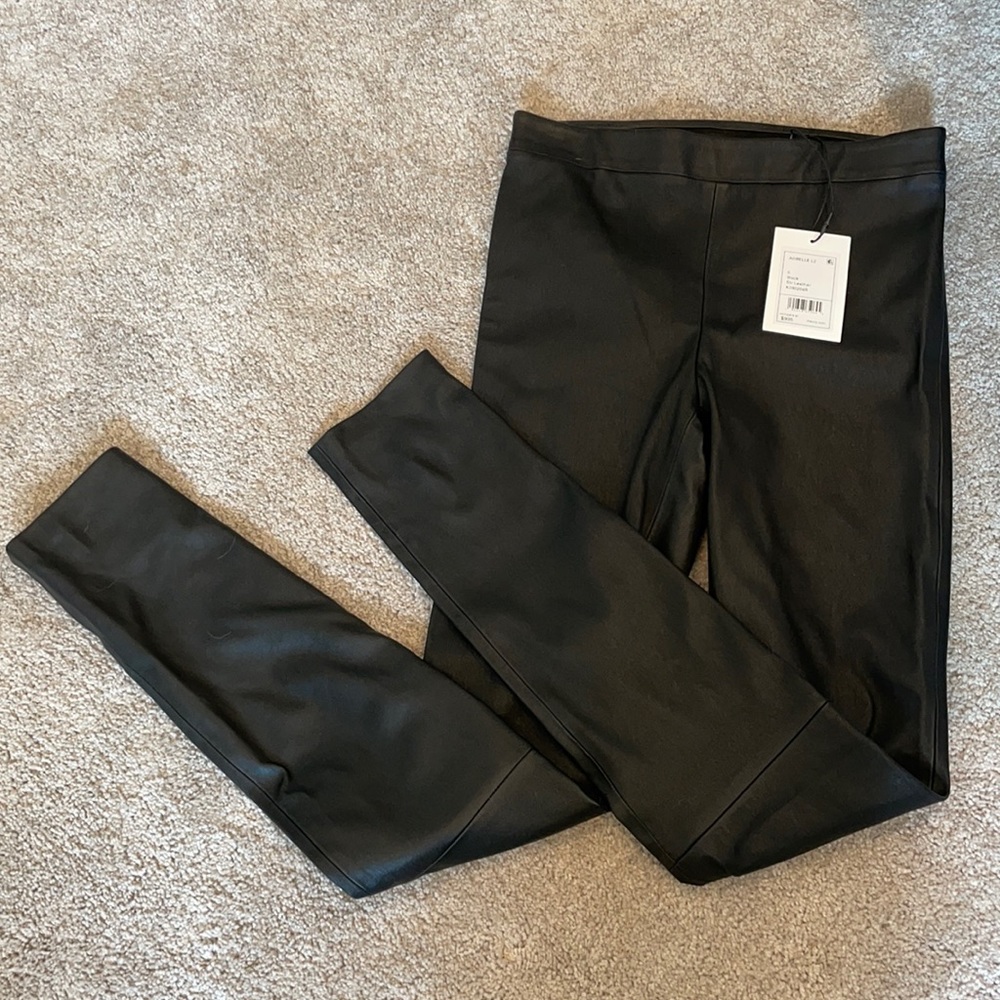 NWT - Theory - Skinny Legging in Black Leather